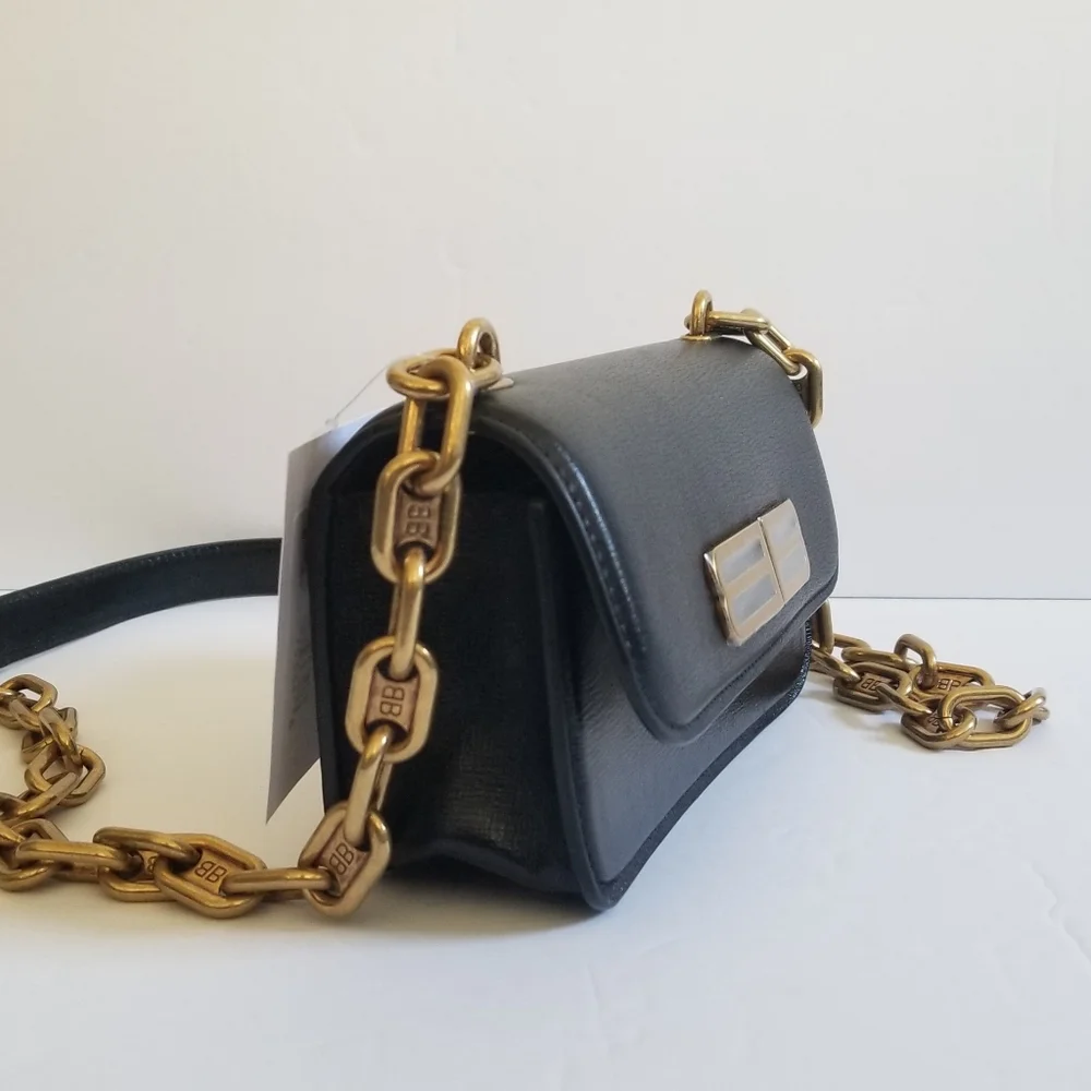 Balenciaga Gossip XS Leather Crossbody Shoulder Bag Black - Picture 8 of 16
